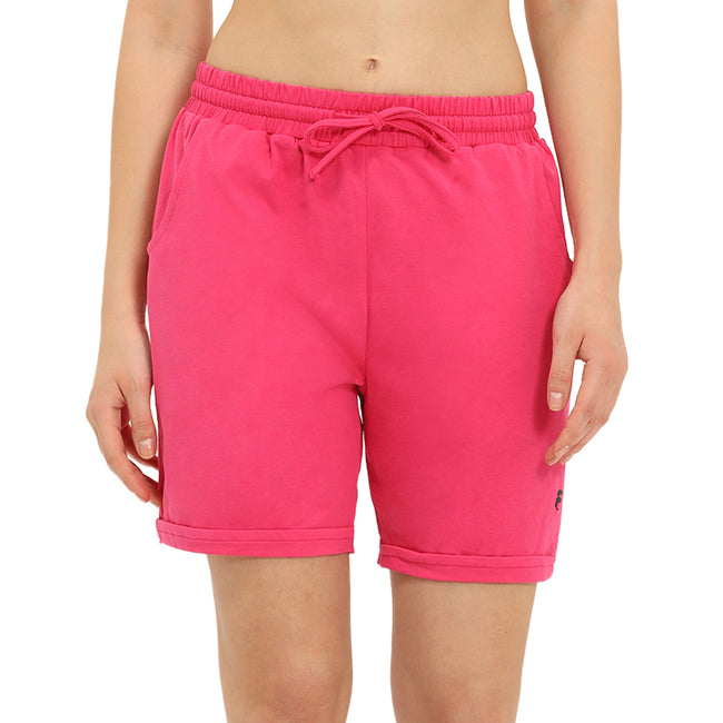 Women Pink Thigh Length Shorts