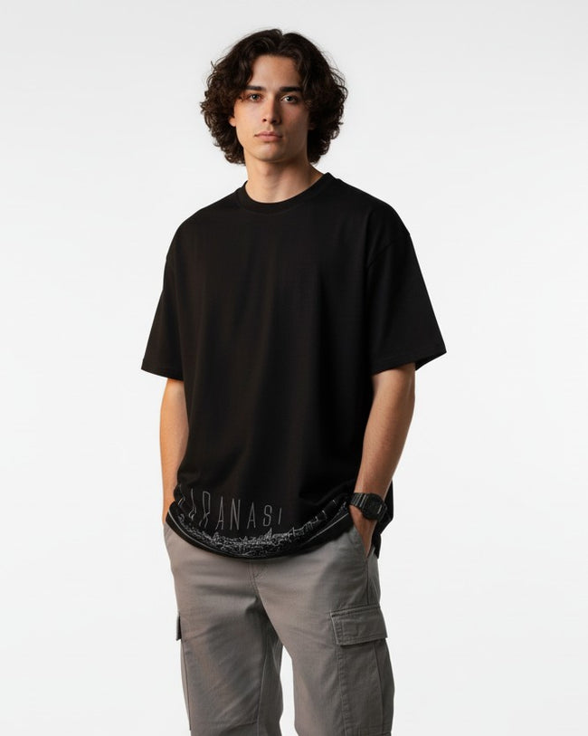 Men Printed Cotton Oversized T-Shirt
