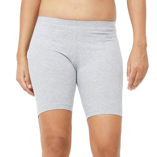 Women Grey Thigh Length Cycling Shorts