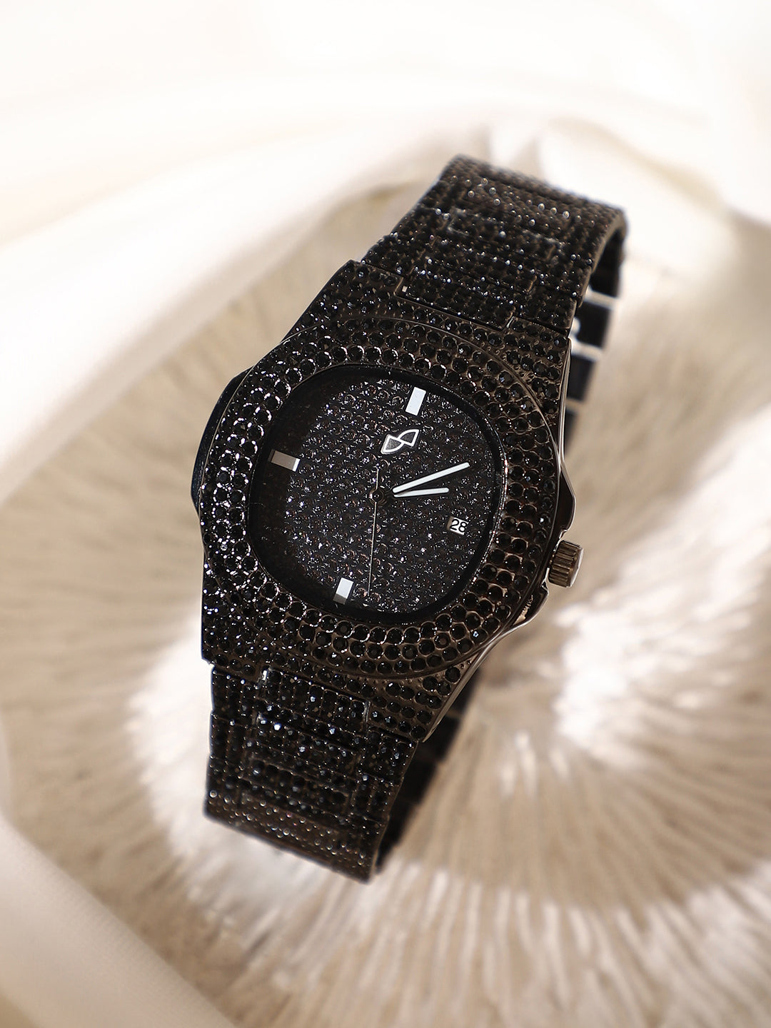 The Bijou Cirq Cushion Watch - Onyx Black