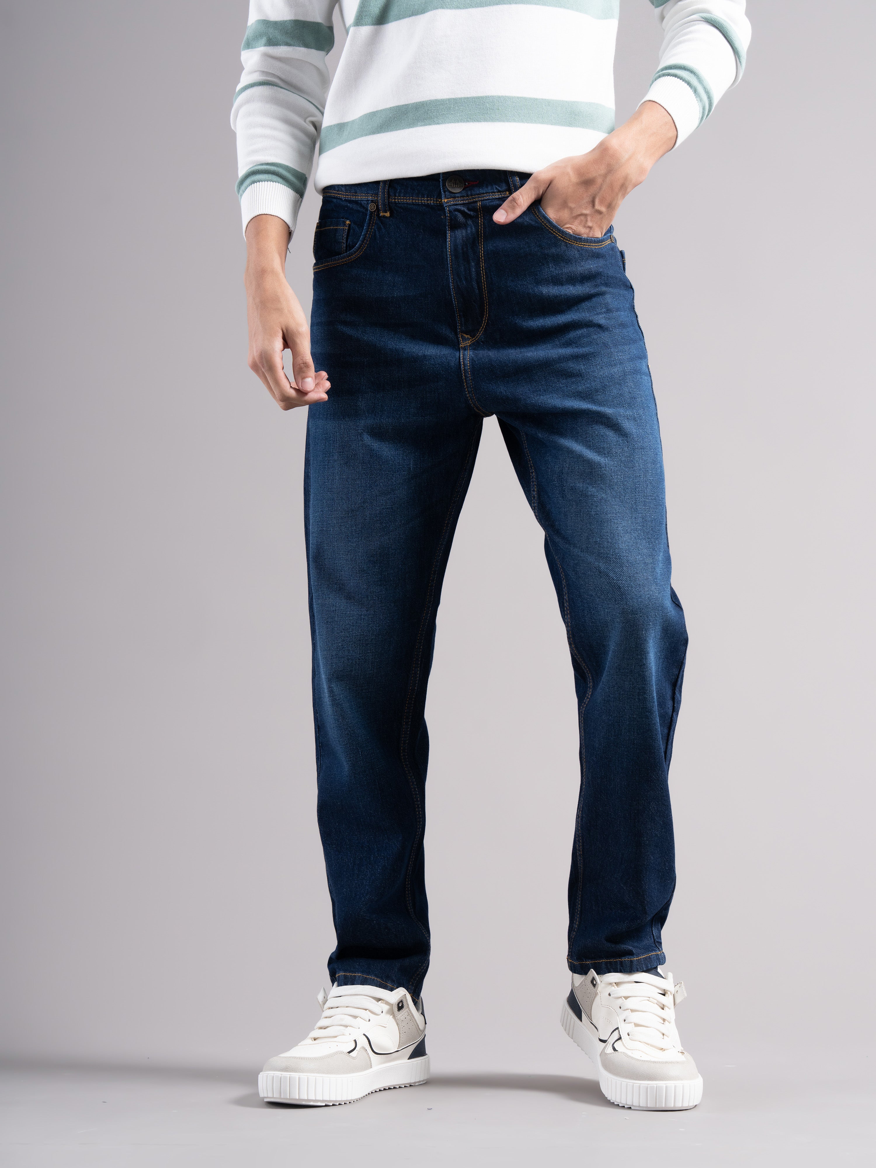 Men Blue Regular Fit Jeans