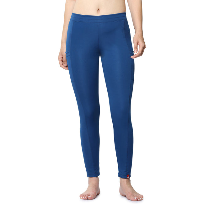 Women Blue Ankle Length Yoga Pant
