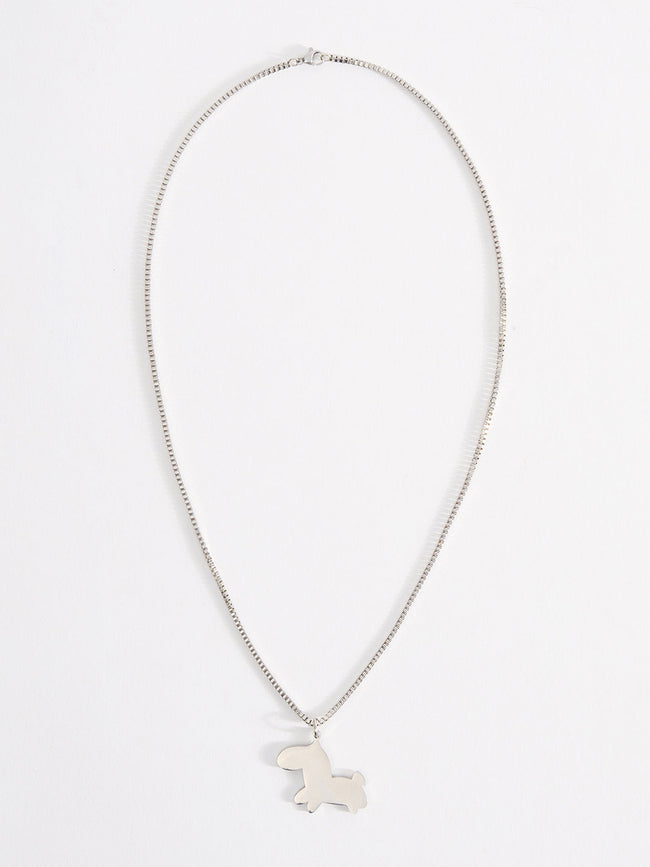 Men Stainless Steel Chain With Pendant and Lobster Closure