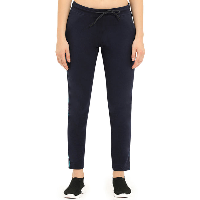 Women Navy Casual Sports Lower Wear Pants