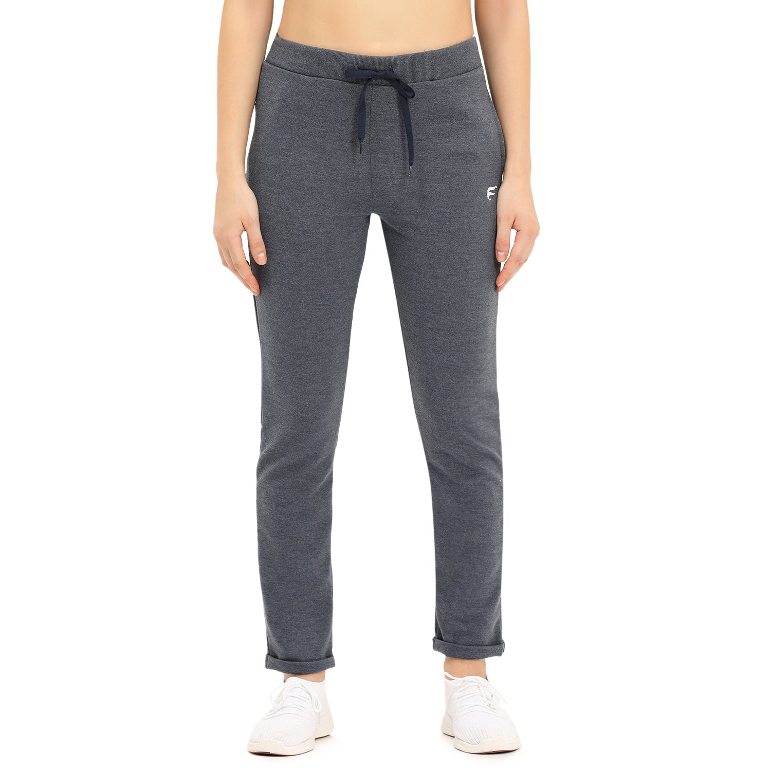 Women Blue Ankle Length Track Pant