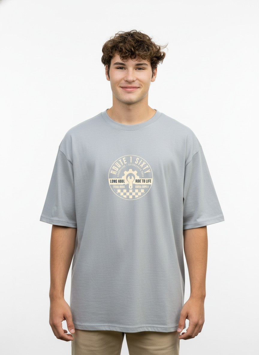 Men Oversized Cotton Printed T-Shirt
