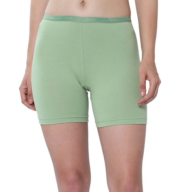 Women Green Cycling Shorts