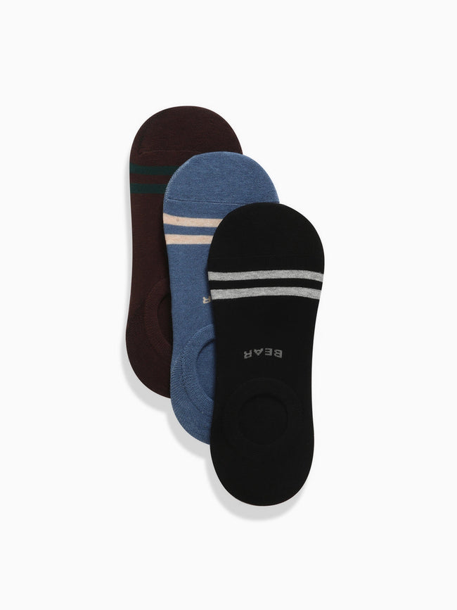 Men Multicolor Shoeliner Socks_Pack Of 3