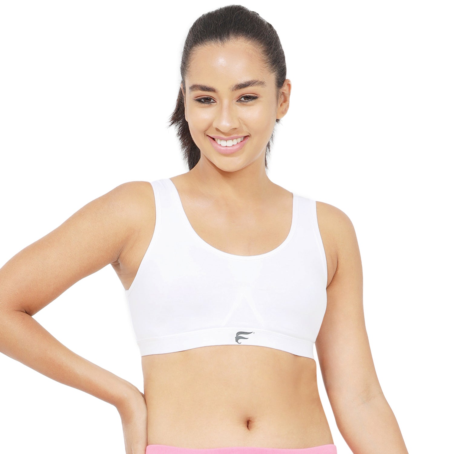 Non-Padded Non-Wired Full Coverage Sports Bra