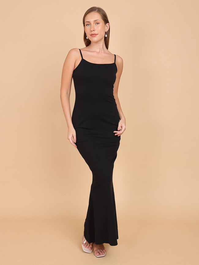 Women Black Cami Maxi Dress