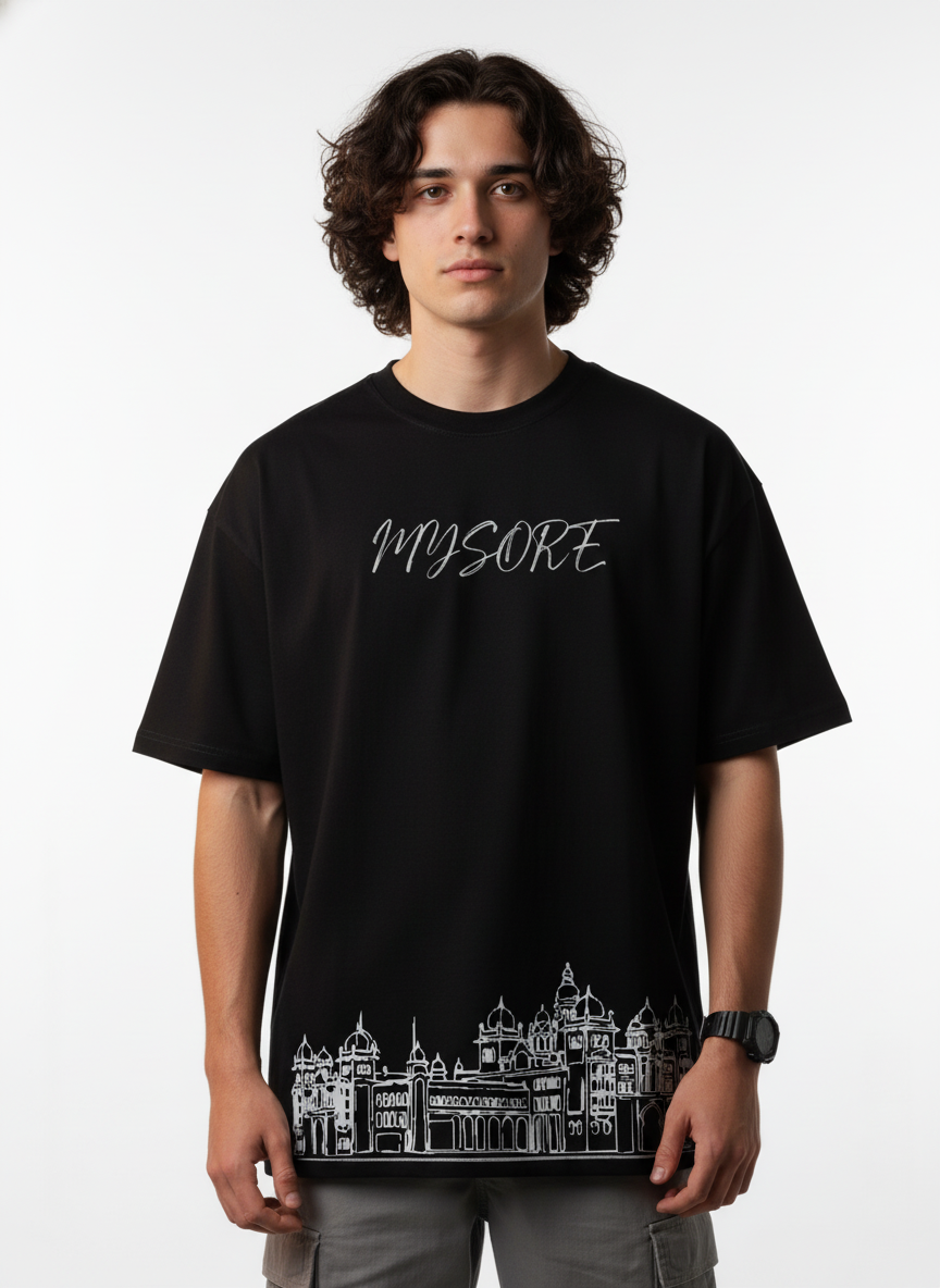 Men Printed Cotton Oversized T-Shirt