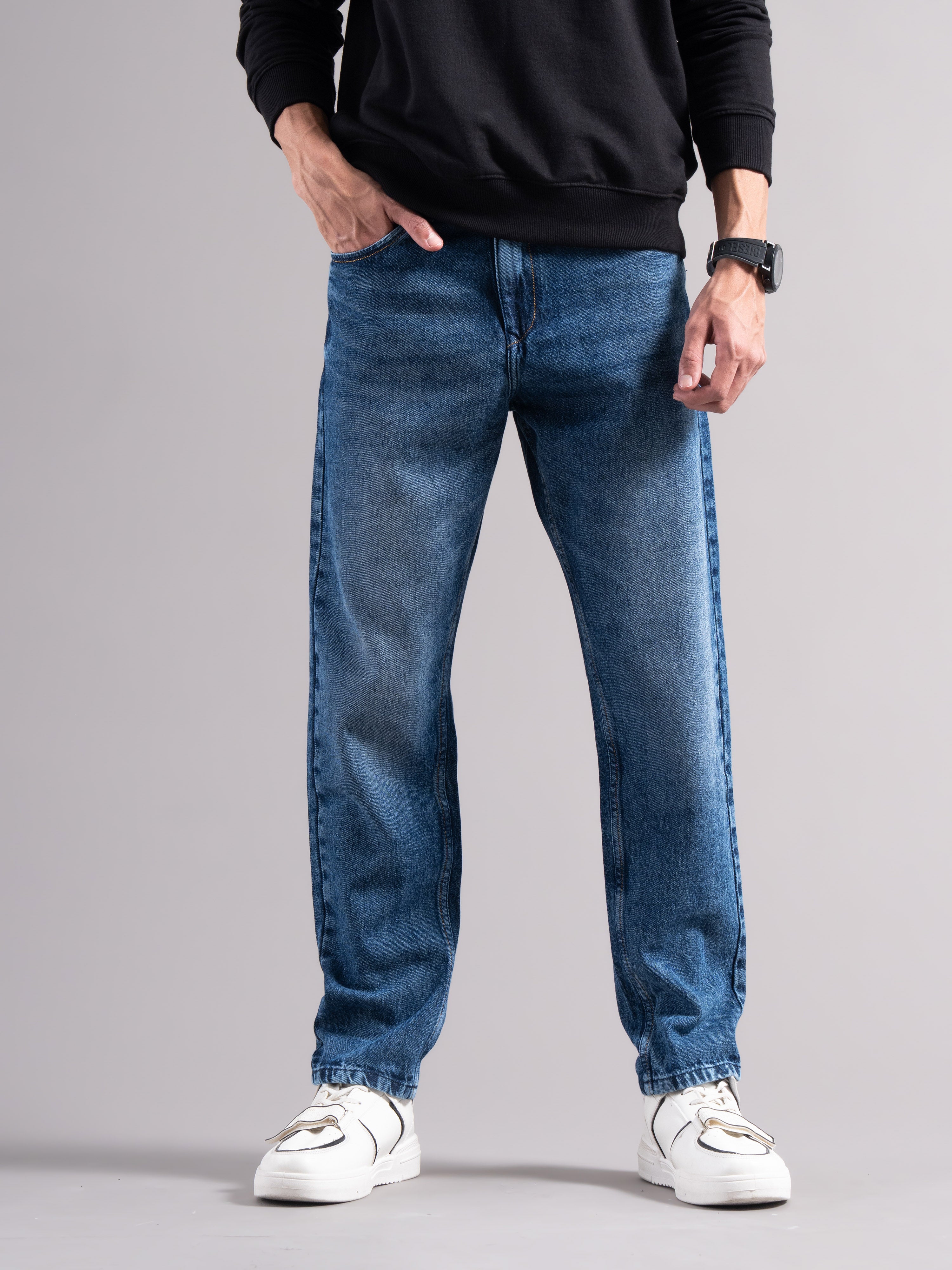 Men Blue Regular Fit Jeans