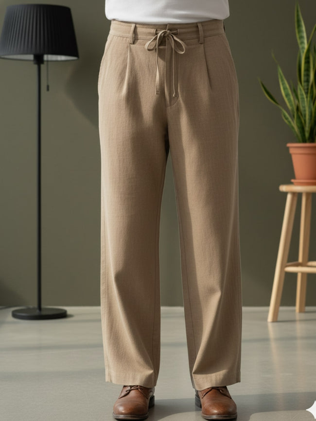 Men Khaki Korean Pant