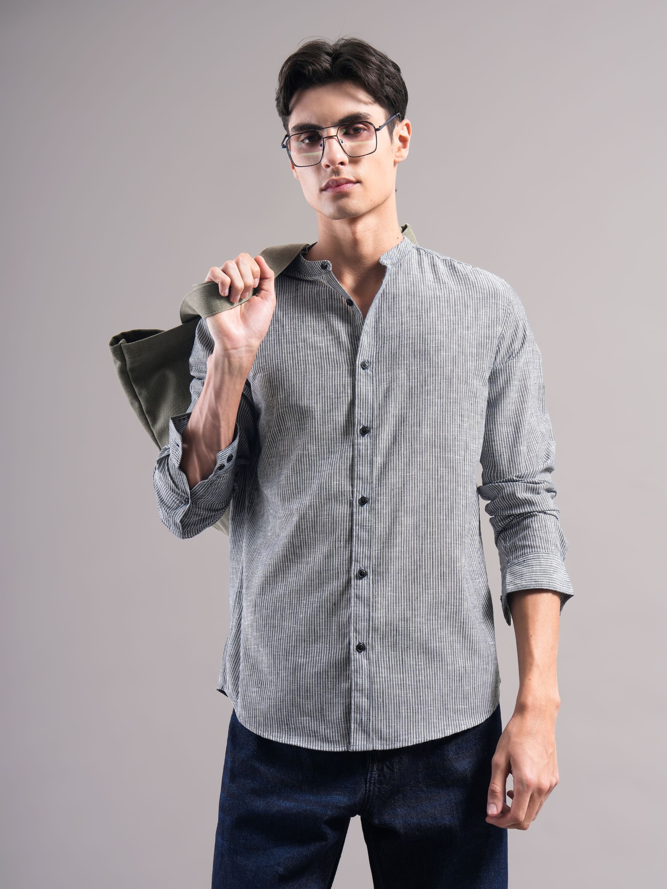 Men Black Casual Shirt