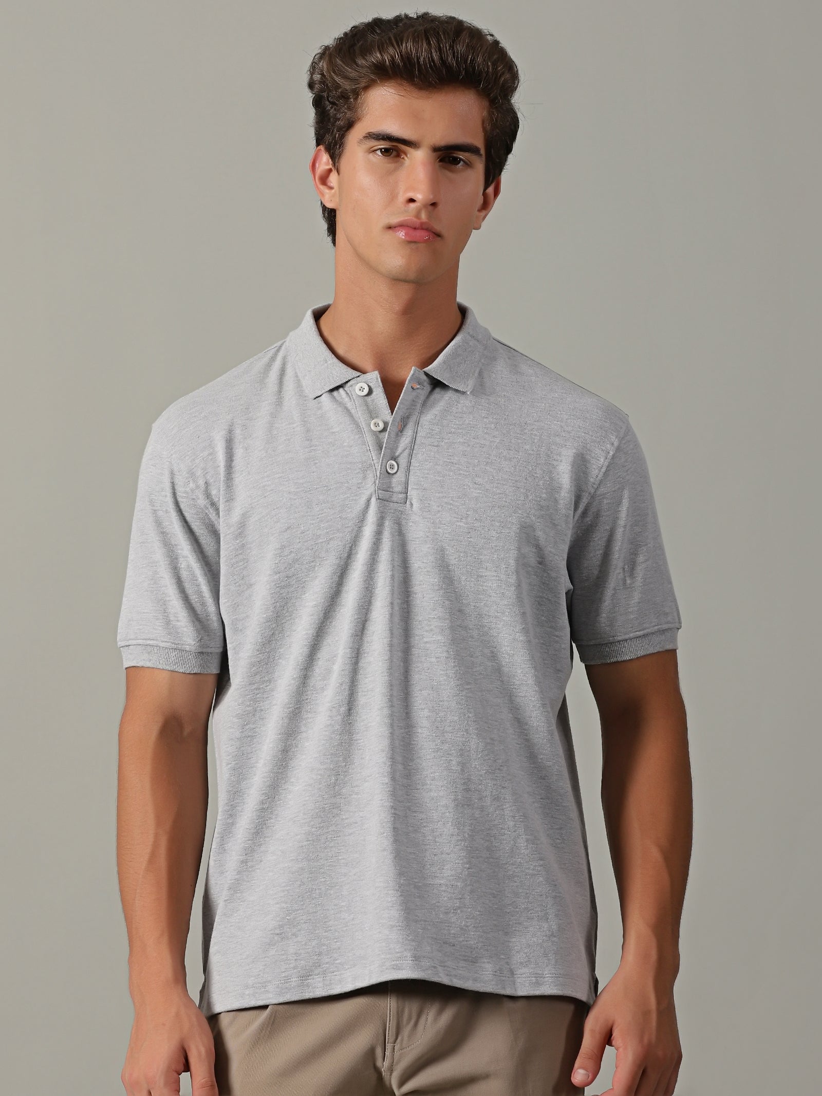 Men Grey Regular Fit T-Shirt