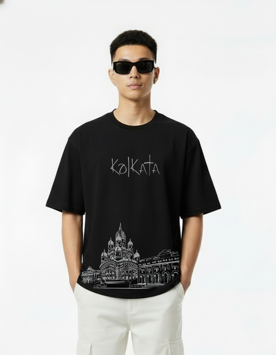 Men Printed Cotton Oversized T-Shirt
