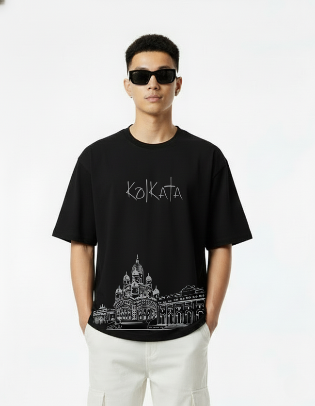 Men Printed Cotton Oversized T-Shirt