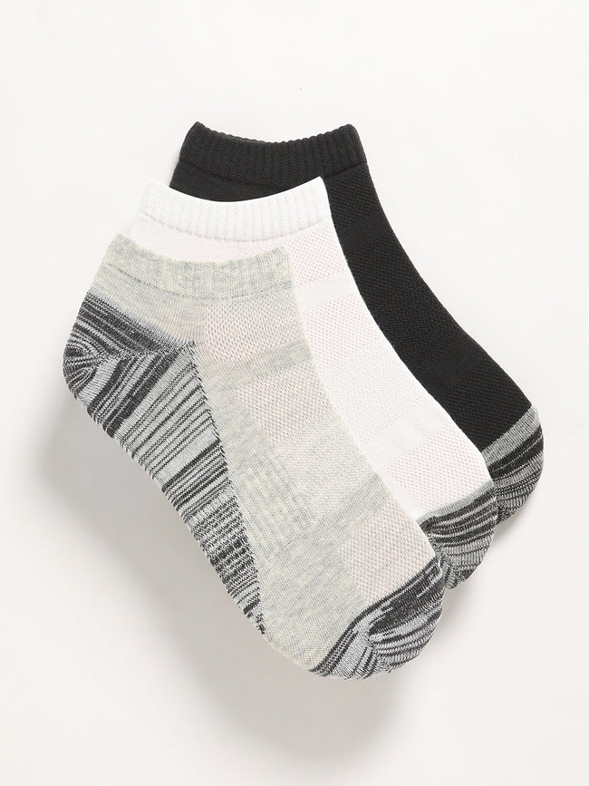 Men Pack of 3 Striped Ankle Length Socks