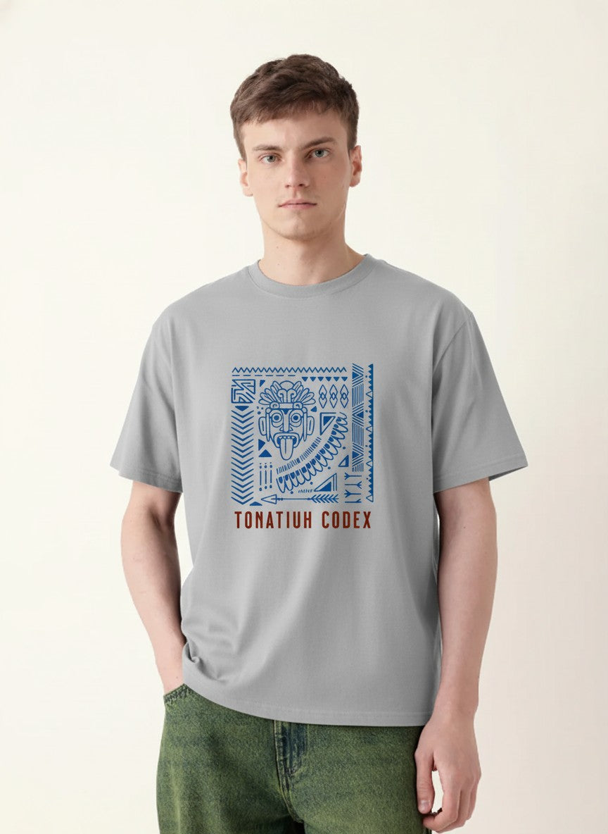 Men Oversized Cotton Tribal T-Shirt