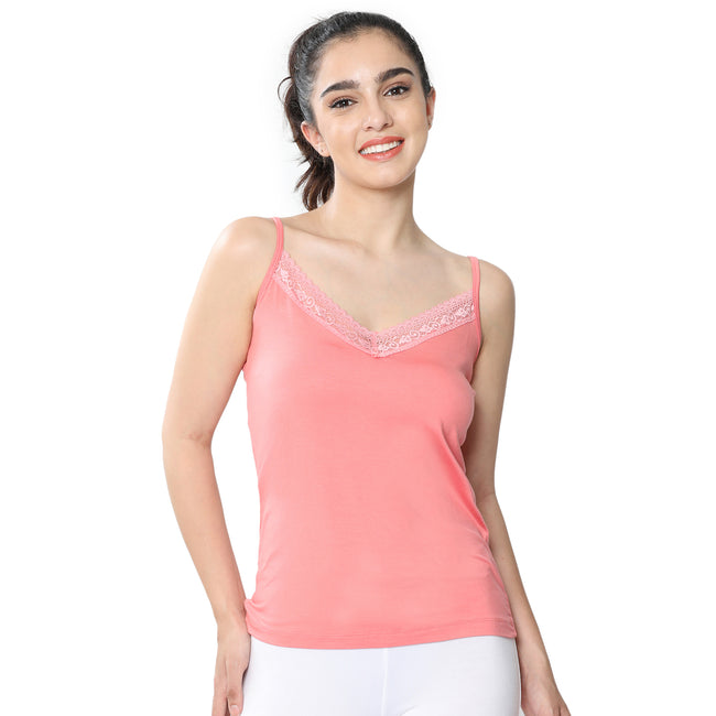 Regular Fit V-Neck Short Length Lace Camisole