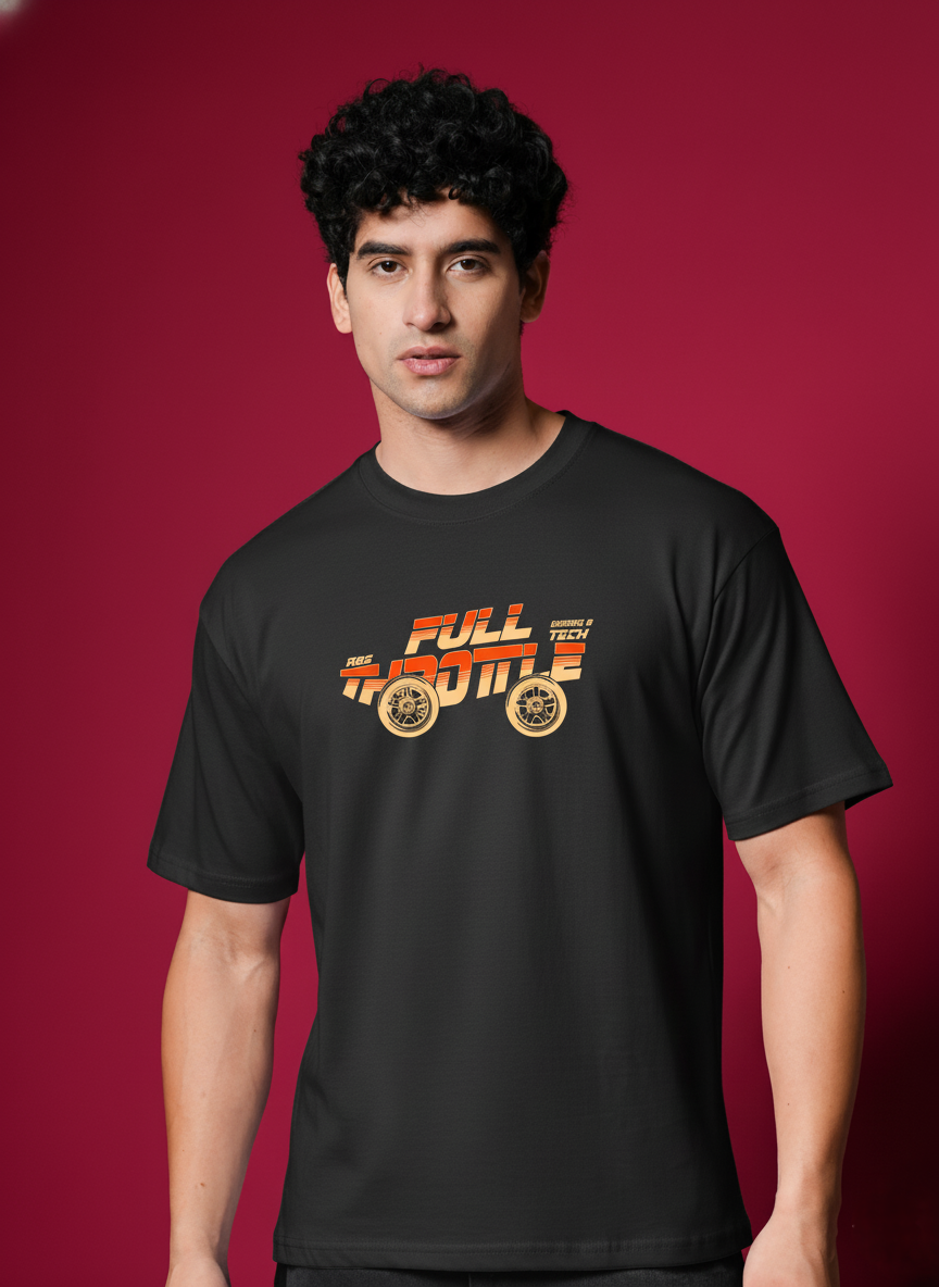 Men Round Neck Cotton T-Shirt