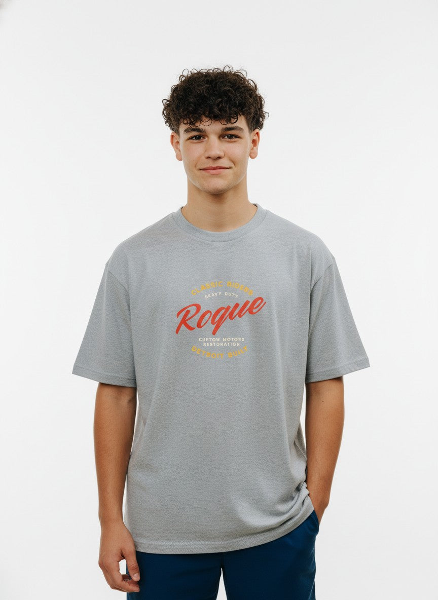 Men Oversized Cotton Printed T-Shirt