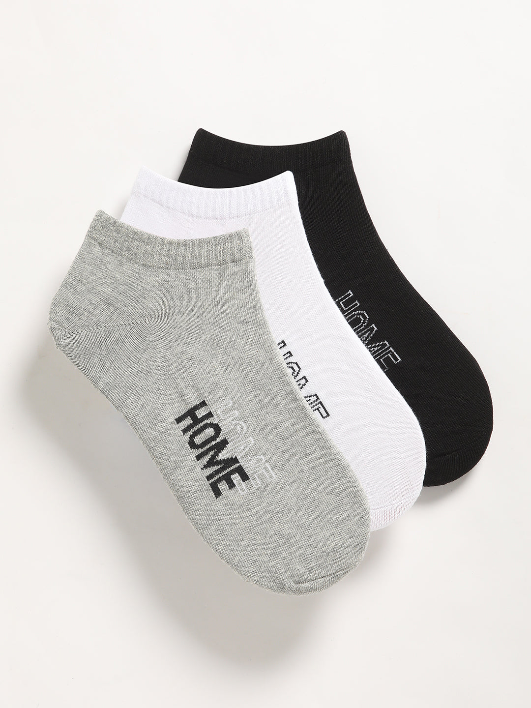 Men Pack of 3 Printed Ankle Length Socks