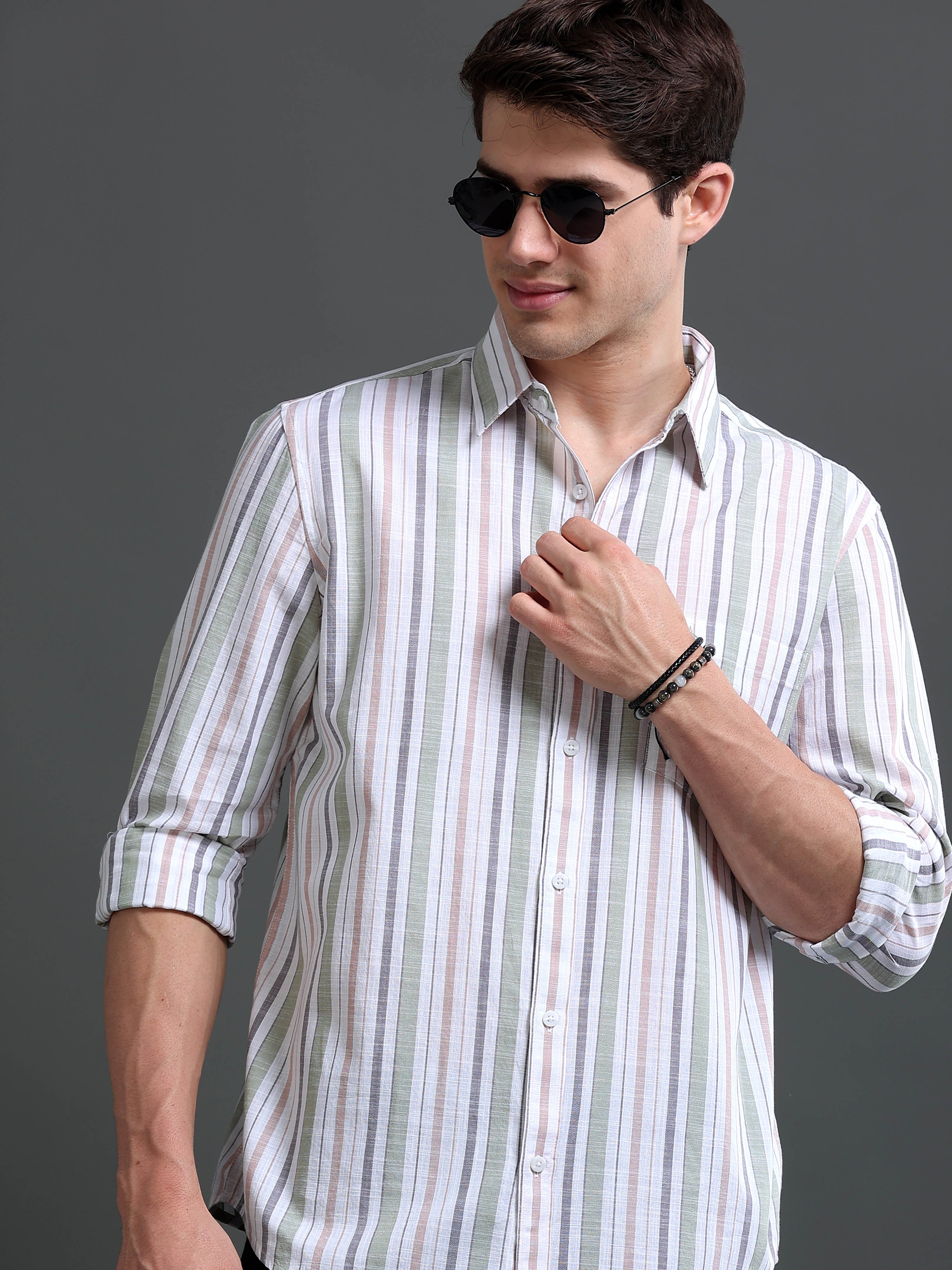 Men Multi Striped Shirt