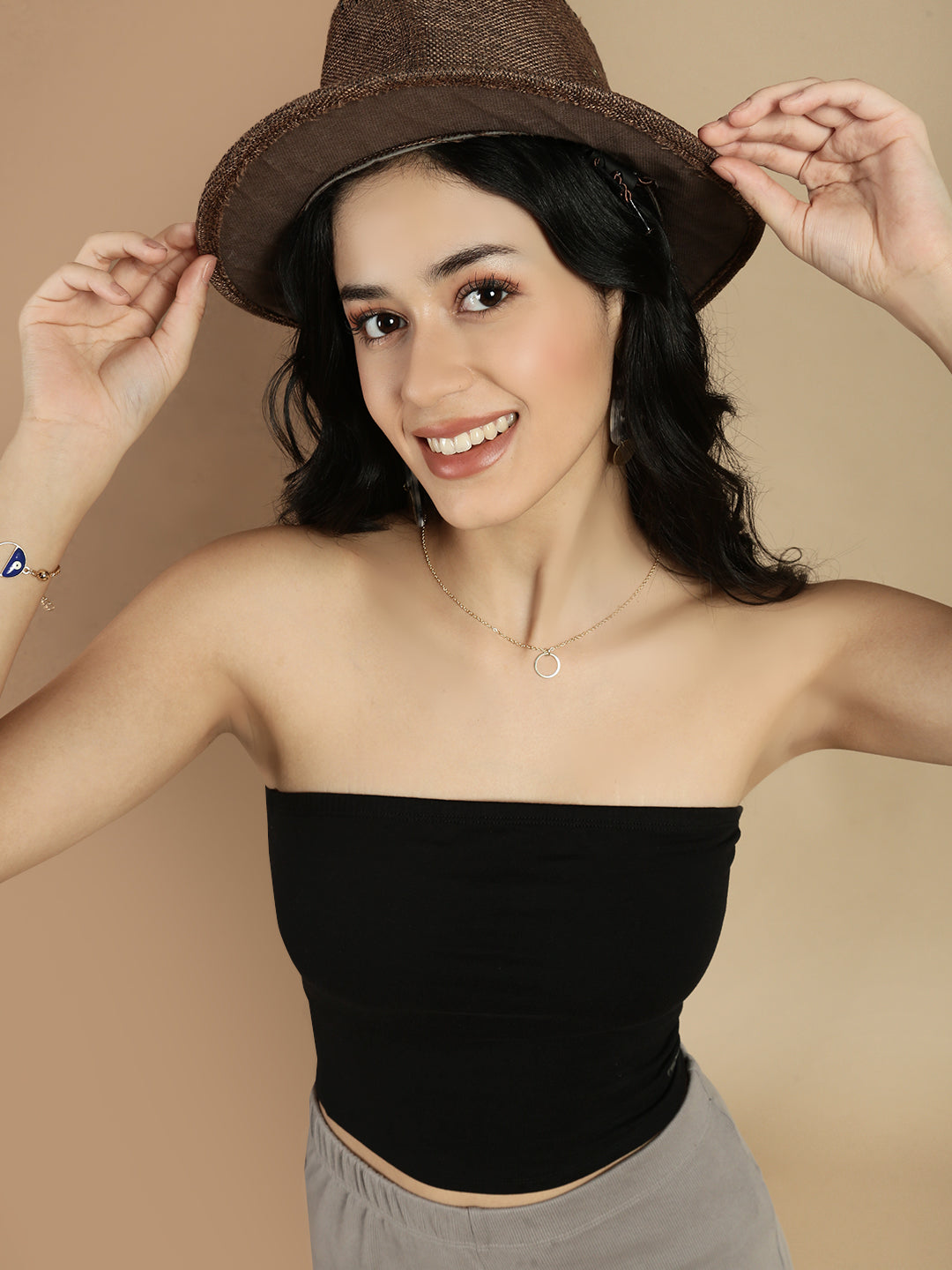 Women Black Sleeveless Top