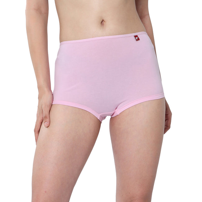 Women Pink Midrise Comfort Boyshorts