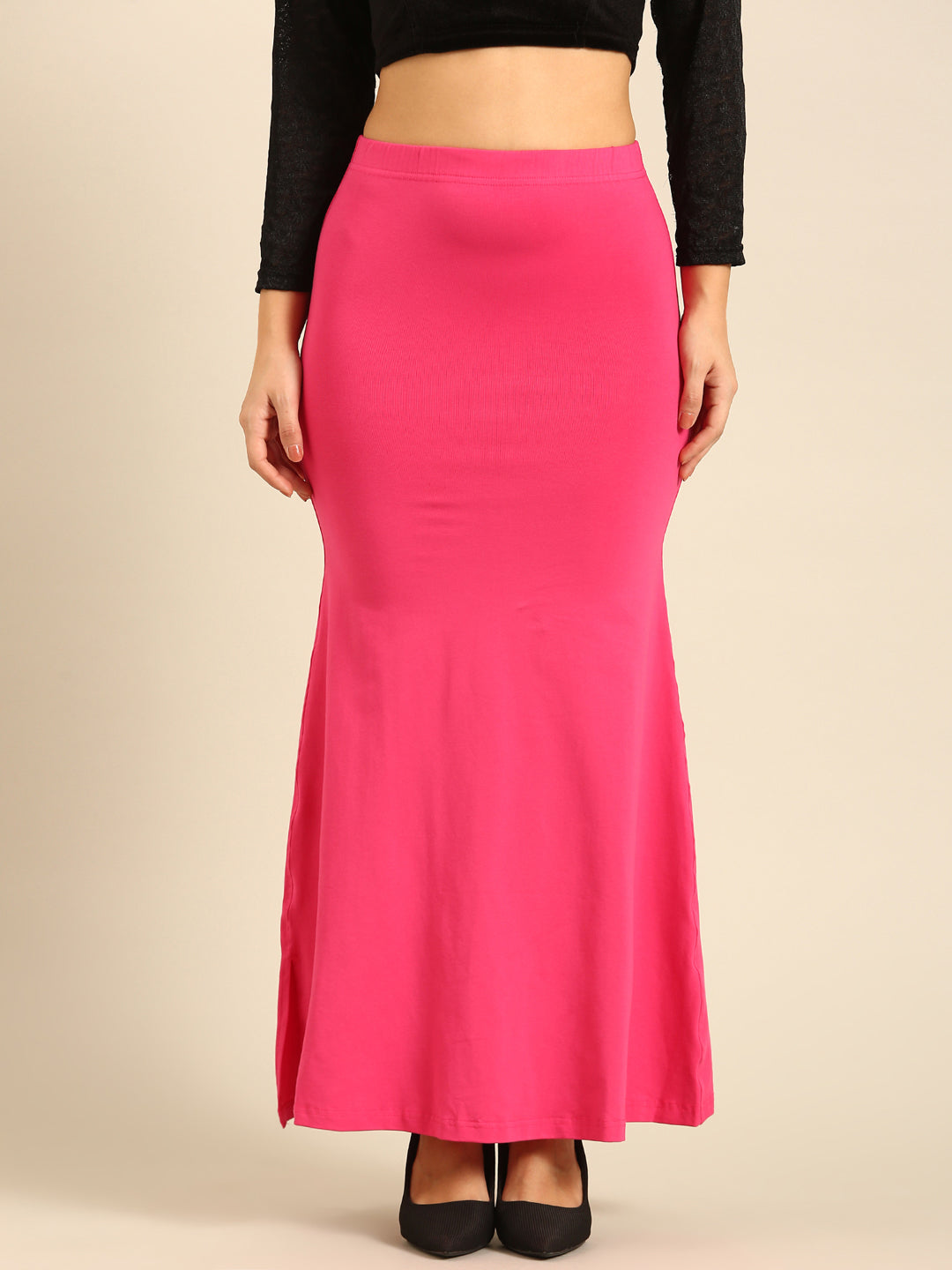 Women Pink Saree Shapewear