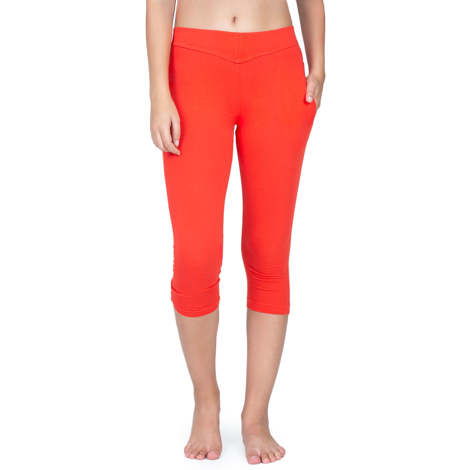 Women Coral 3/4th Length Capri