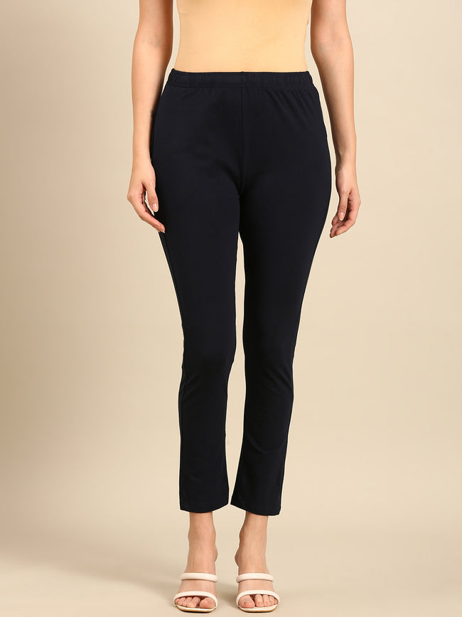 Women Navy Casual Pants