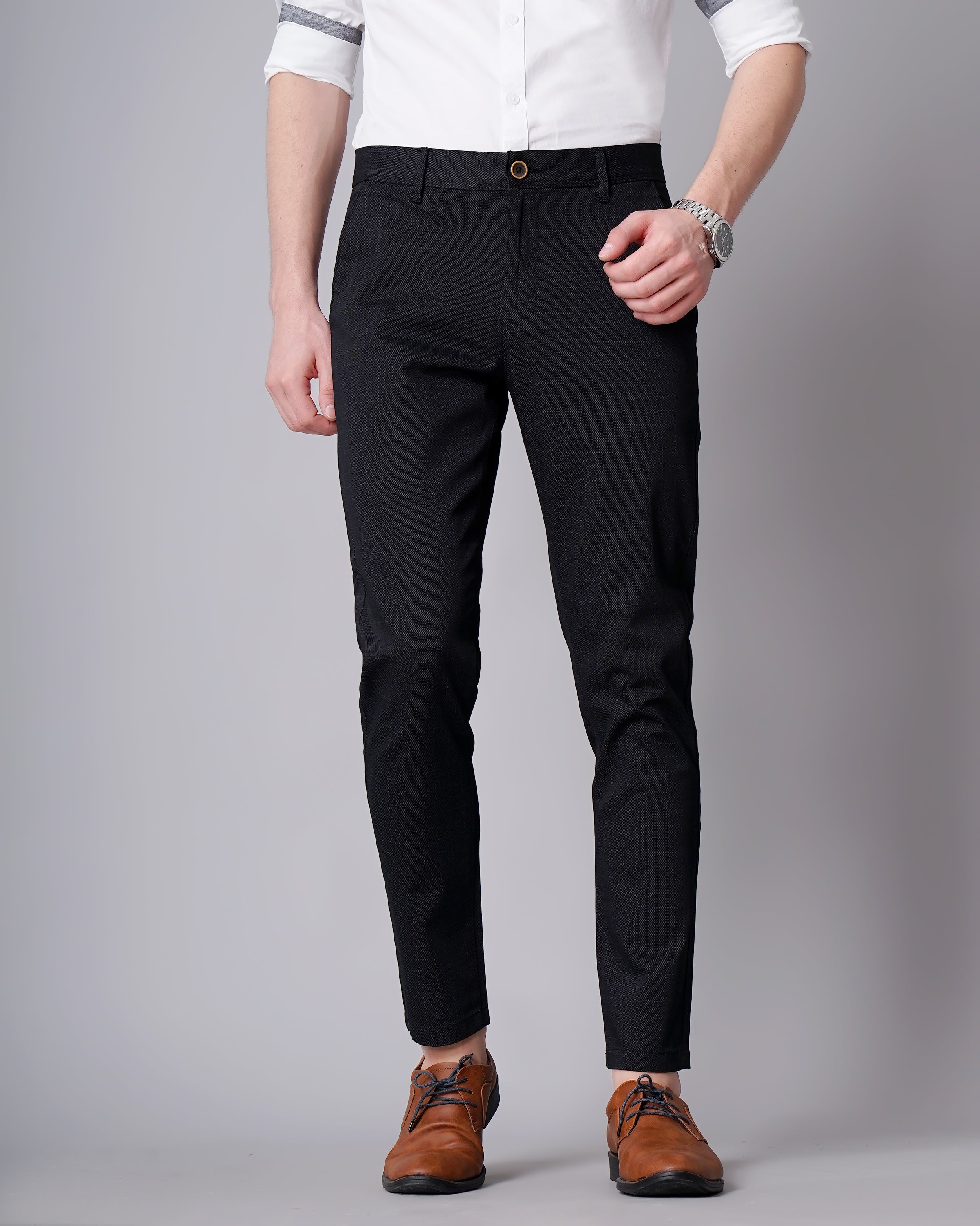 Men Black Trousers