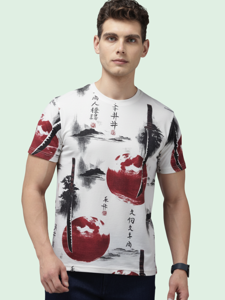 Men All-Over Cotton T-Shirt
