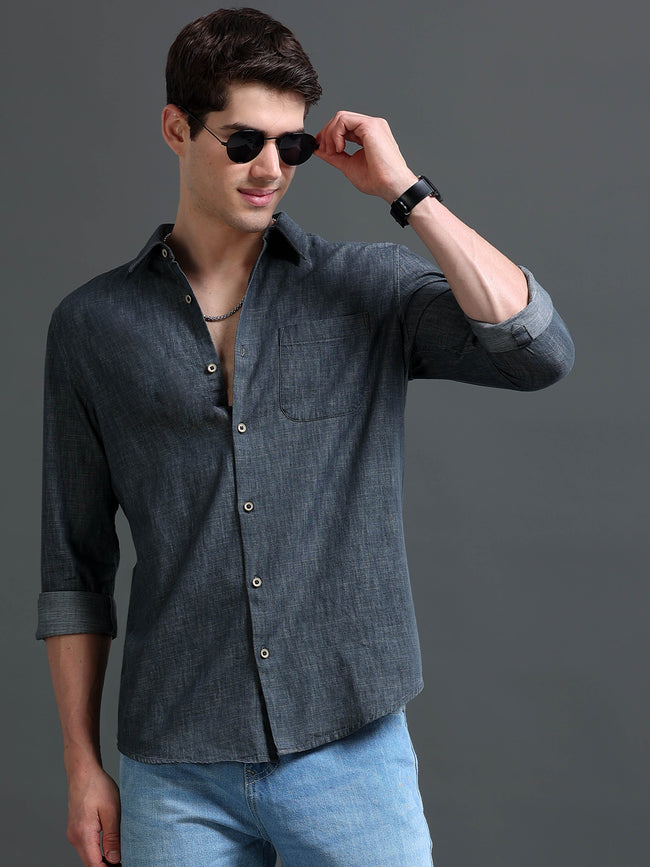 Men Grey Rupo Rainy Shirt