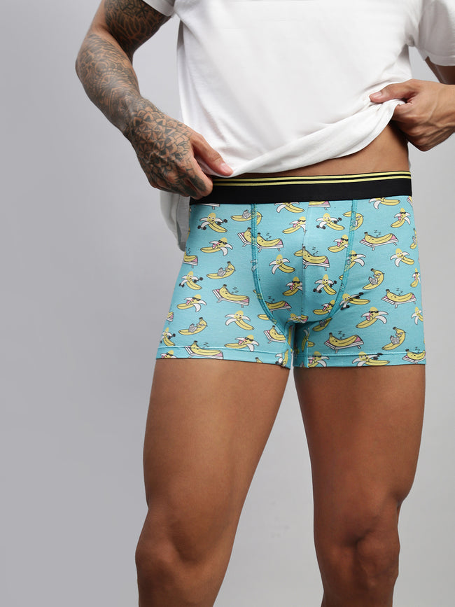 Men Banana Modal Printed Trunks