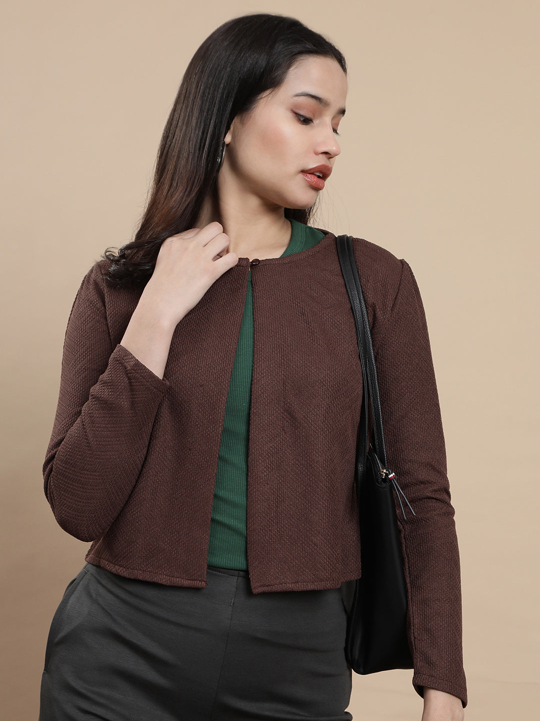 Women Brown Casual Top