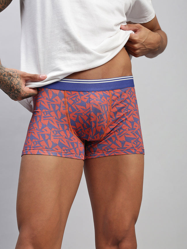 Men Triangle Modal Printed Trunks