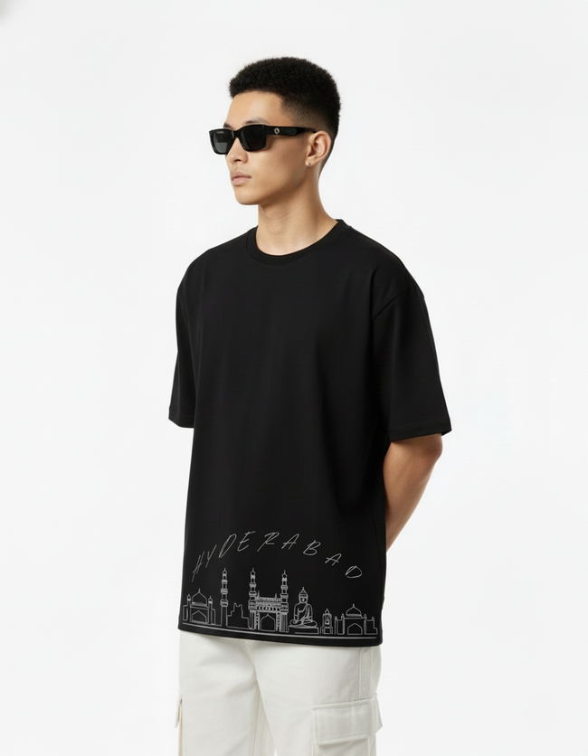 Men Printed Cotton Oversized T-Shirt