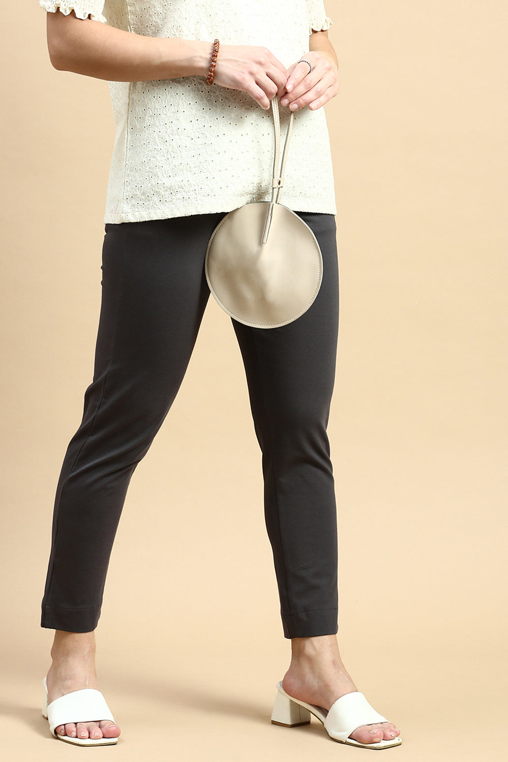 Women Grey Casual Pants