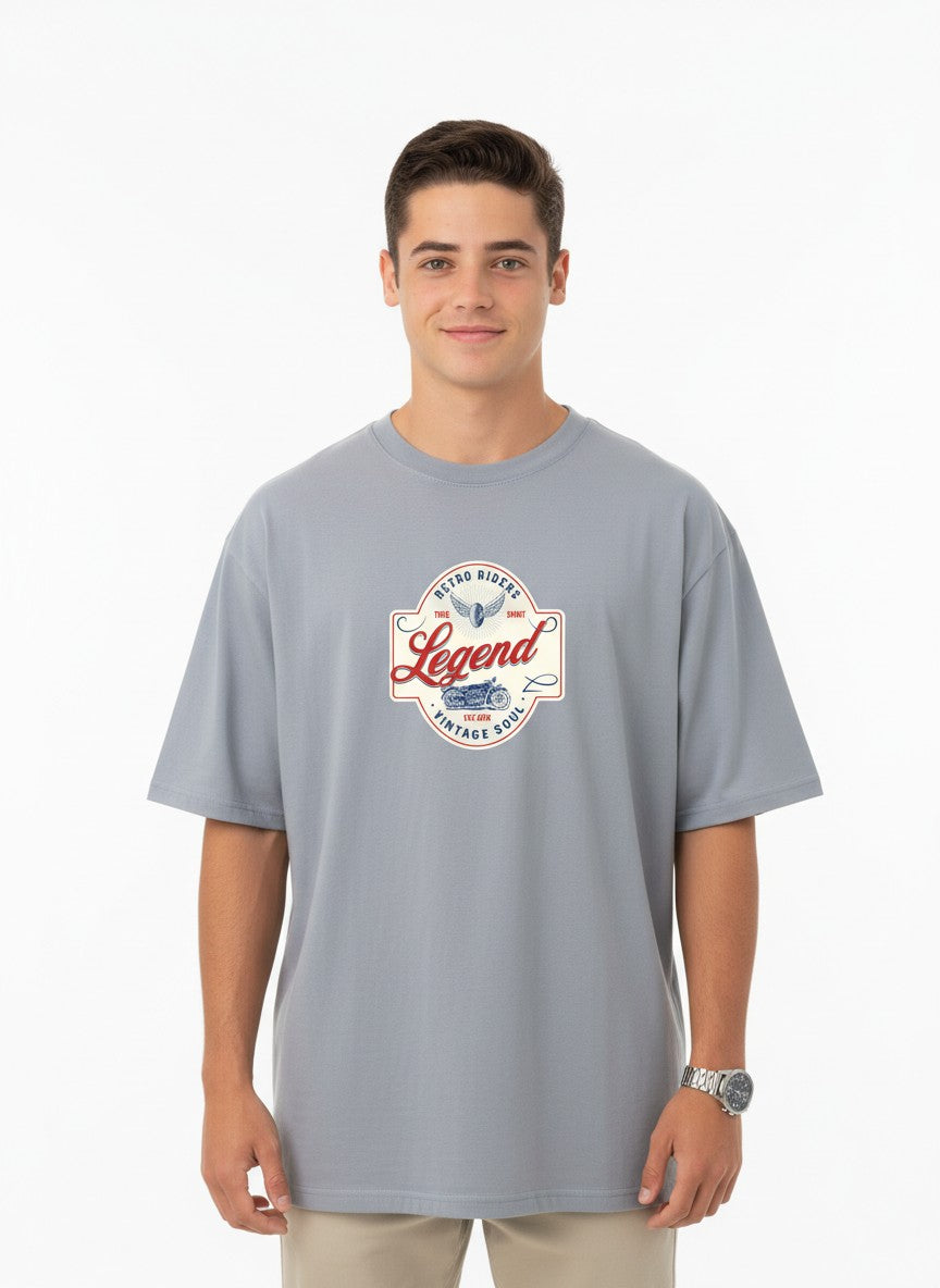 Men Oversized Cotton Printed T-Shirt