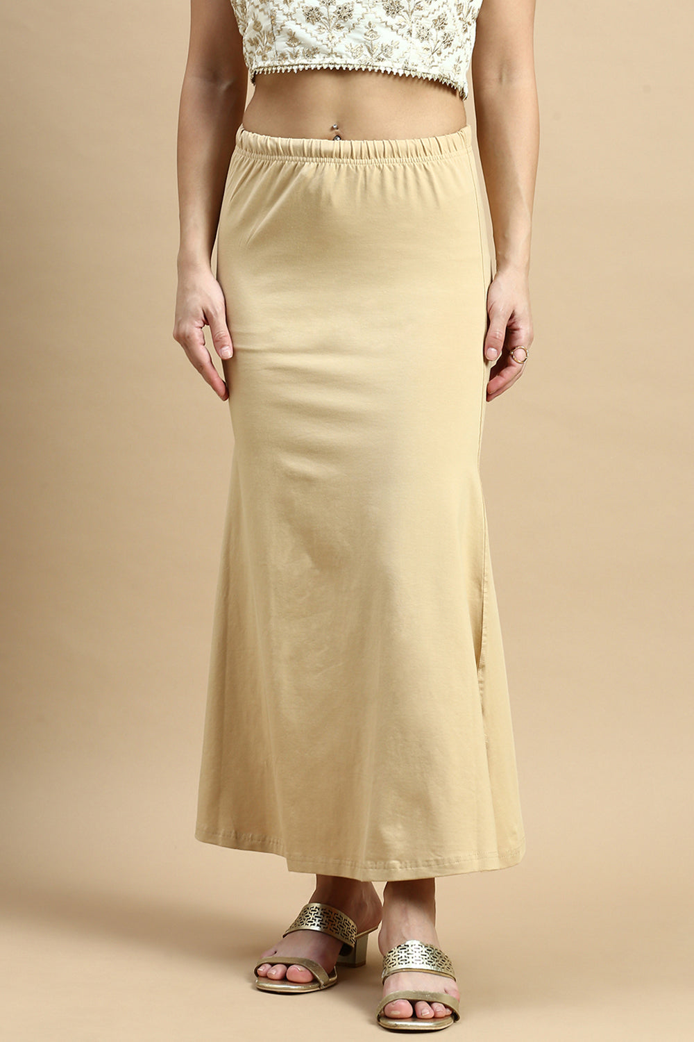 Women Beige Saree Shapewear