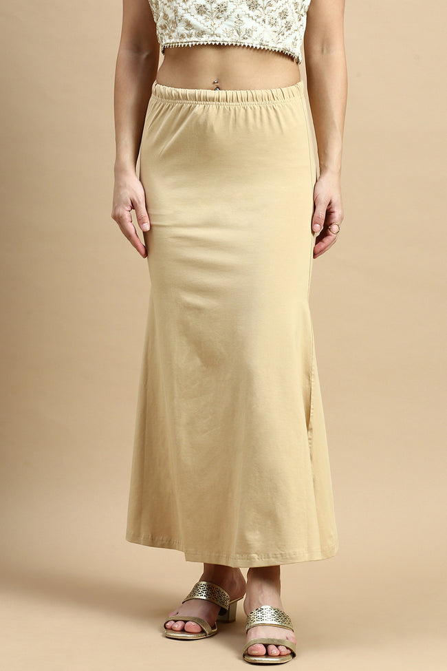 Women Beige Saree Shapewear