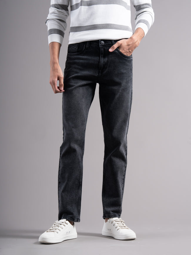 Men Grey Regular Fit Jeans