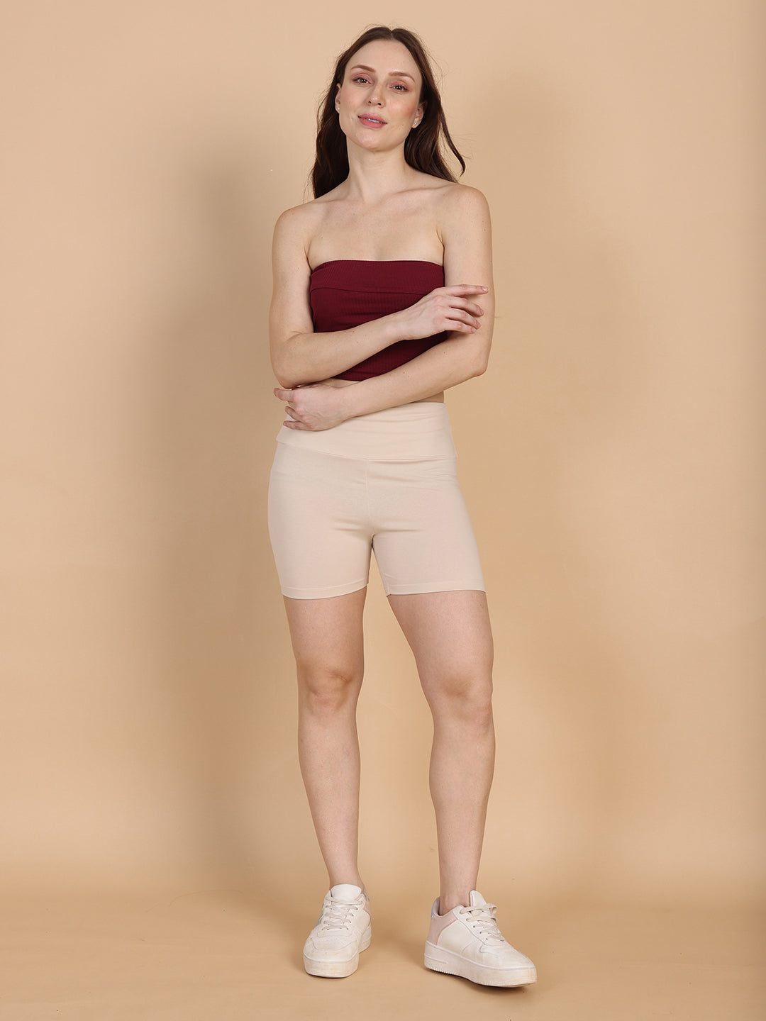 Women Beige Regular Tights