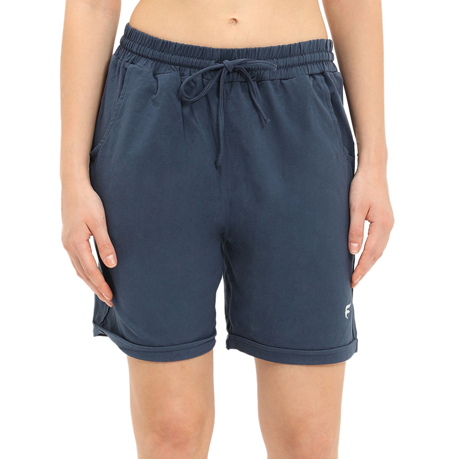 Women Blue Thigh Length Shorts