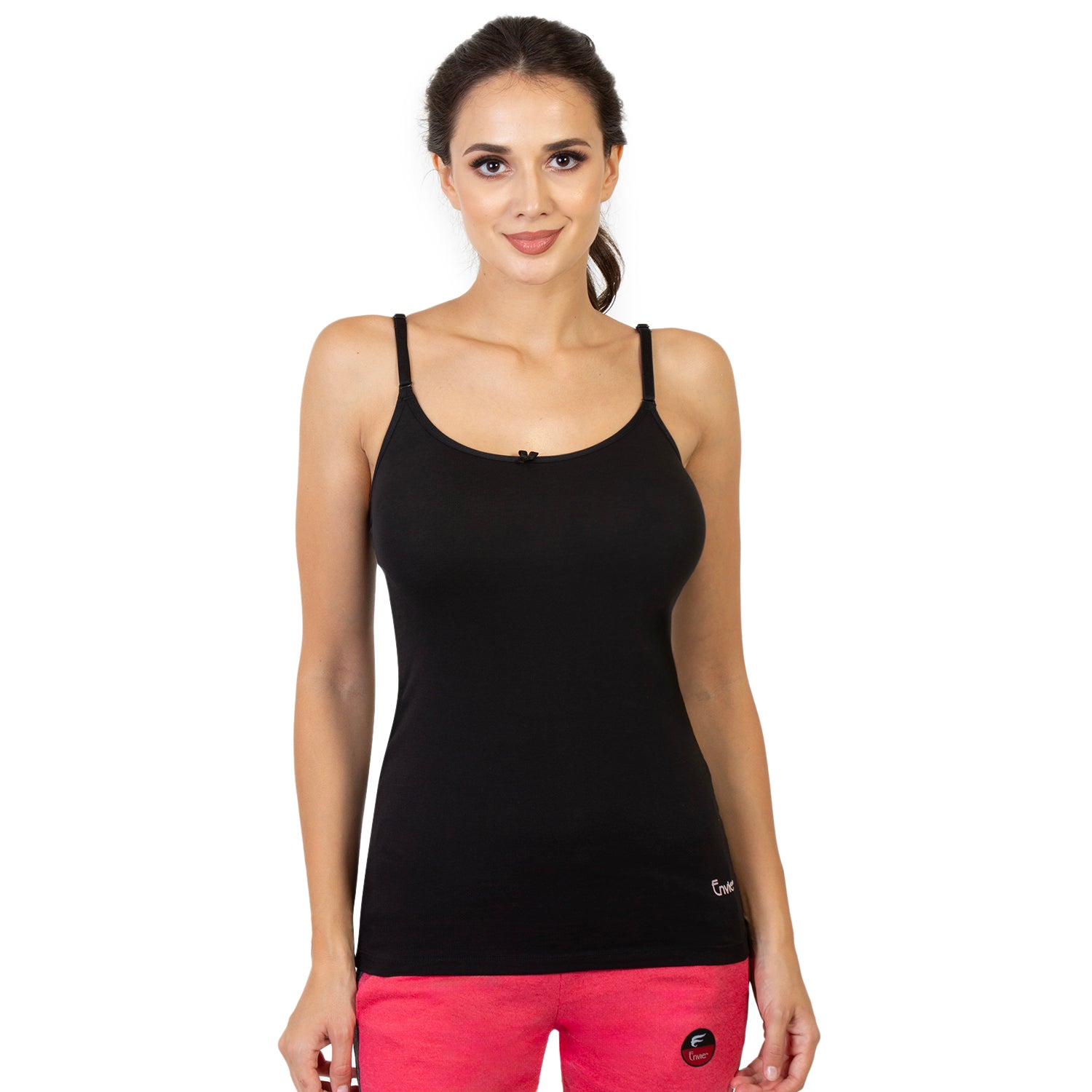 Regular Fit Scoop Neck Hip Length Basic Camisole