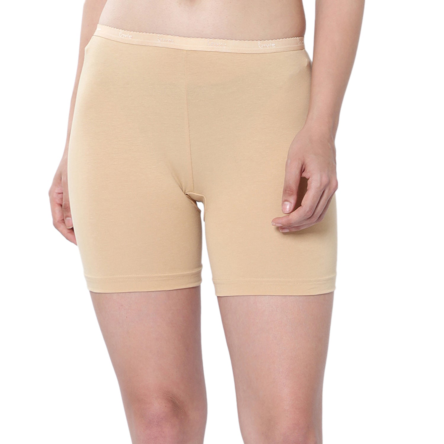Women Beige Cycling Shorts