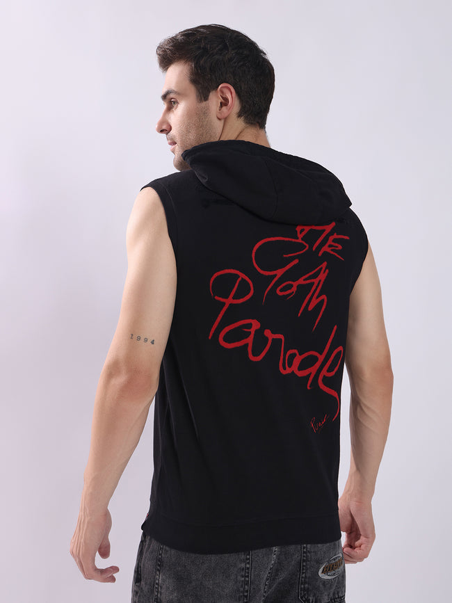 Men Black Cotton Oversized T-Shirt